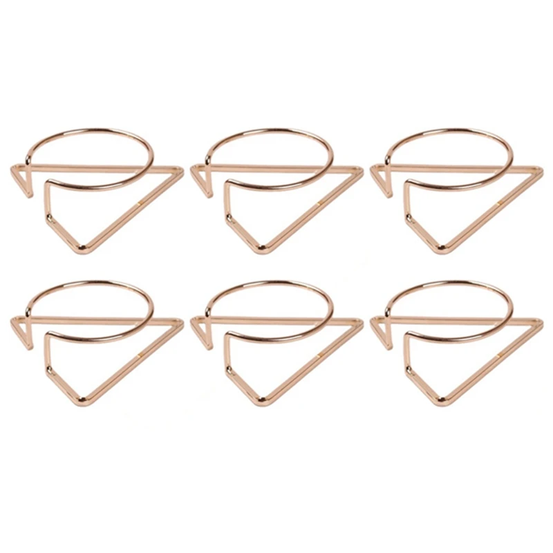 Golden High-End Triple-Cornered Nordic Style Napkin Buckle Napkin Rings Set Of 6, Tableware Ornaments Napkin Ring
Golden High-End Triple-Cornered Nordic Style Napkin Buckle Napkin Rings Set Of 6, Tableware Ornaments Napkin Ring