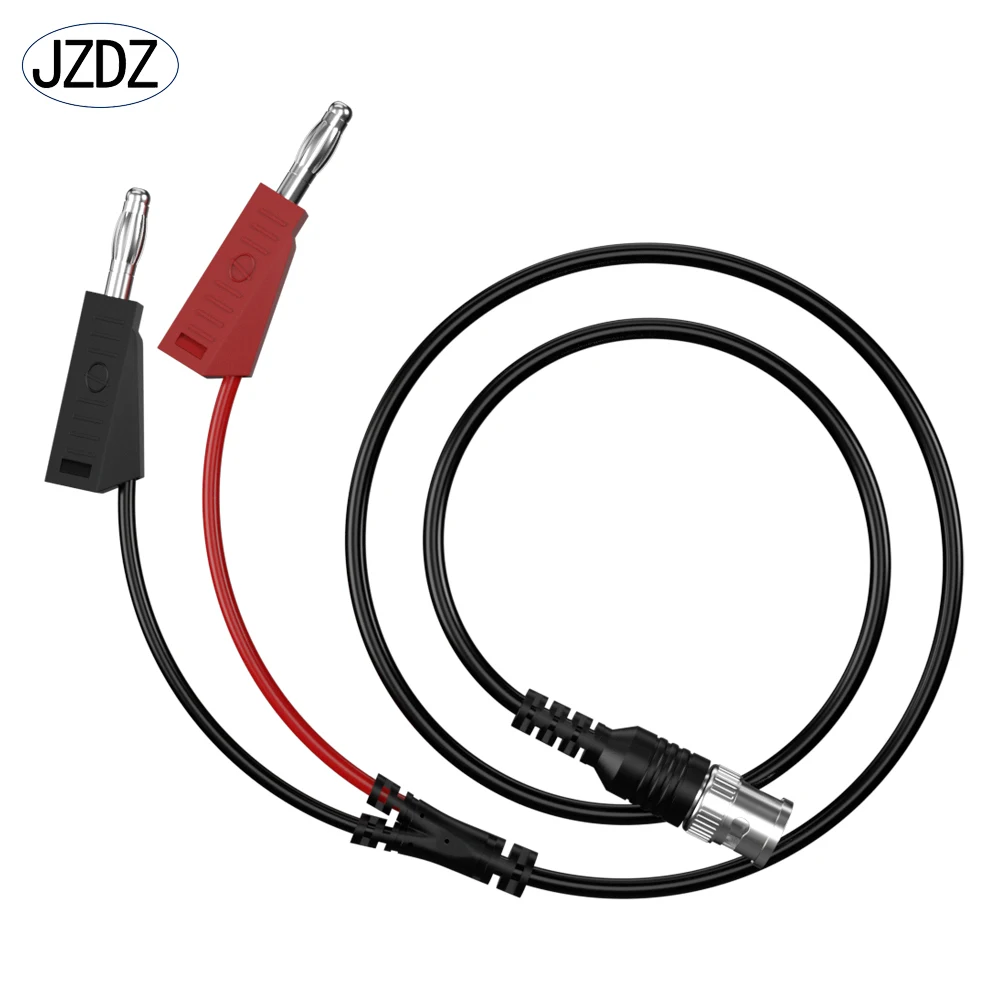 JZDZ 100CM BNC Male Plug to Stackable 4MM Banana Plug Low Loss Coaxial Cable Test Lead Connectors for Oscilloscope J.70044
JZDZ 100CM BNC Male Plug to Stackable 4MM Banana Plug Low Loss Coaxial Cable Test Lead Connectors for Oscilloscope J.70044