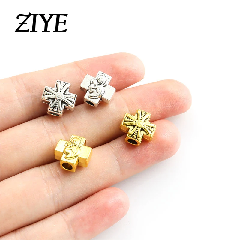 10pcs Cross Spacer Alloy Beads Antique Gold/Silver Color Loose Metal Beads for Making DIY Handmade Bracelets Accessories Jewelry
10pcs Cross Spacer Alloy Beads Antique Gold/Silver Color Loose Metal Beads for Making DIY Handmade Bracelets Accessories Jewelry