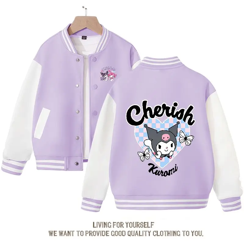 Kawaii Sanrio аниме мультфильм Kuromi Милая одежда куртки весна и осень детские свободные повседневные спортивные топы бейсбольная униформа
Kawaii Sanrio аниме мультфильм Kuromi Милая одежда куртки весна и осень детские свободные повседневные спортивные топы бейсбольная униформа
