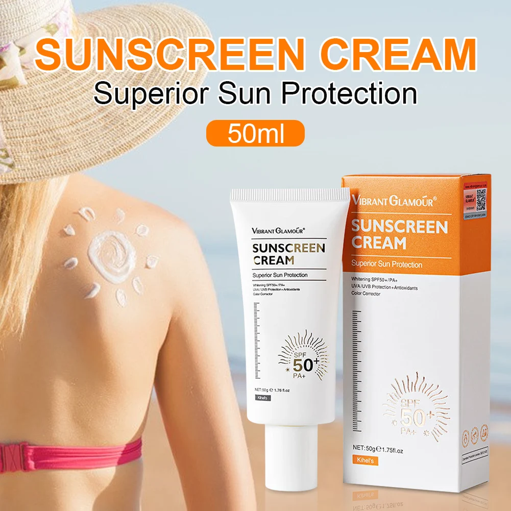 Anti-Aging Moisturizing Sunscreen Whitening Cream SP50+ Facial Sunblock Face Body Care Protective Cream Sunscreen Cosmetic Tools
Anti-Aging Moisturizing Sunscreen Whitening Cream SP50+ Facial Sunblock Face Body Care Protective Cream Sunscreen Cosmetic Tools