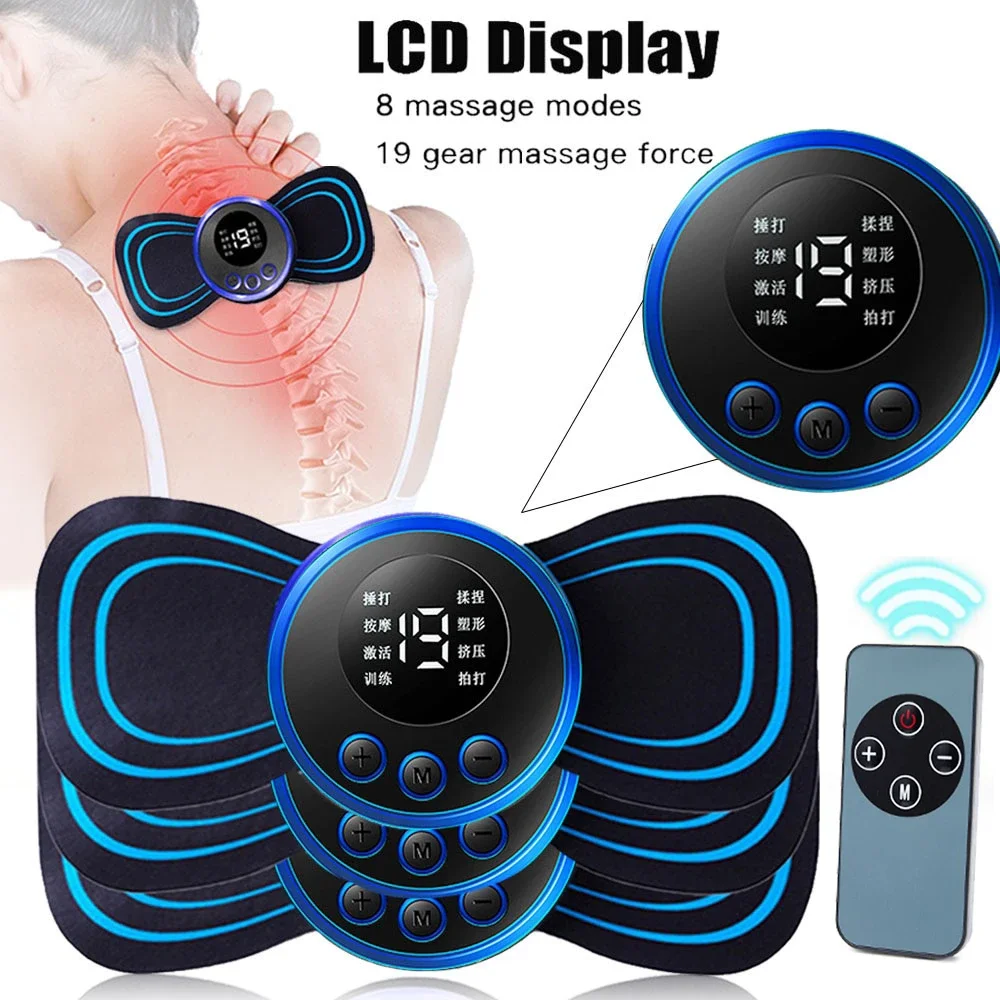 LCD Display EMS Neck Stretcher Electric Massager 8 Mode Cervical Massage Patch Pulse Muscle Stimulator Portable Relief Pain
LCD Display EMS Neck Stretcher Electric Massager 8 Mode Cervical Massage Patch Pulse Muscle Stimulator Portable Relief Pain