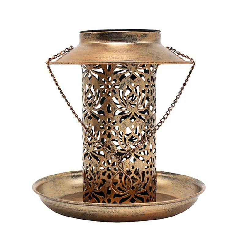 Solar Light Led Bird Feeder Hanging Birds Food Feeders with Holes Container for Indoor Outdoor Garden Yard Decorating Food
Solar Light Led Bird Feeder Hanging Birds Food Feeders with Holes Container for Indoor Outdoor Garden Yard Decorating Food