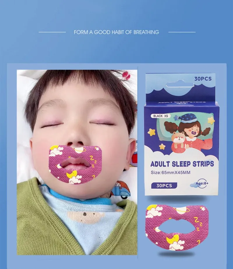 30pcs/Box Mouth Breathing Correction Patch Anti-Snoring Stickers Children Adult Night Sleep Lip Nose Breathing Improving Patch
30pcs/Box Mouth Breathing Correction Patch Anti-Snoring Stickers Children Adult Night Sleep Lip Nose Breathing Improving Patch