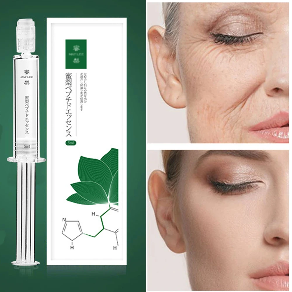 

Ageless Anti-aging Peptides Hyaluronic Acid Skin Wrinkle Remover Face Care Improve Sagging Water light needle Serum 5ml