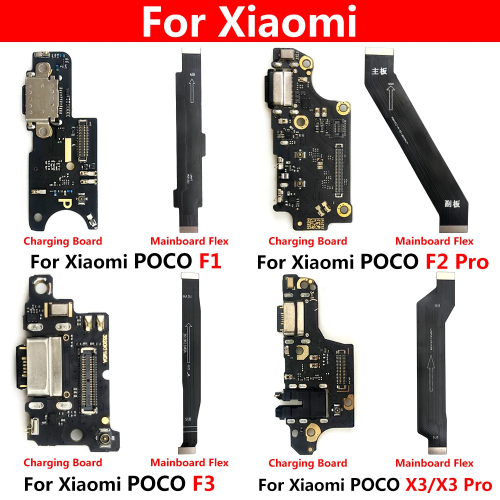 USB Power Charger Port Connector Board and Mainboard Flex For Xiaomi Poco F2 Pro F1 F3 X3 Charging Connector
USB Power Charger Port Connector Board and Mainboard Flex For Xiaomi Poco F2 Pro F1 F3 X3 Charging Connector