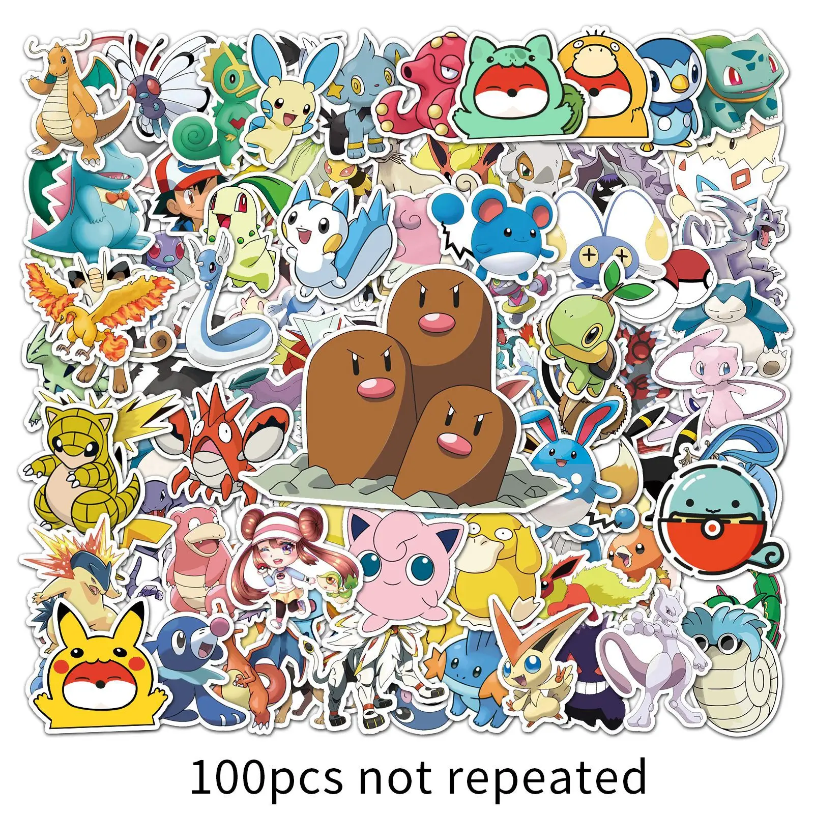 50-100pcs Not Repeat Pokemon Doodle Stickers Anime DIY Luggage Scooters Refrigerators Car Waterproof Cute Decals Kid Gift Toys
50-100pcs Not Repeat Pokemon Doodle Stickers Anime DIY Luggage Scooters Refrigerators Car Waterproof Cute Decals Kid Gift Toys
