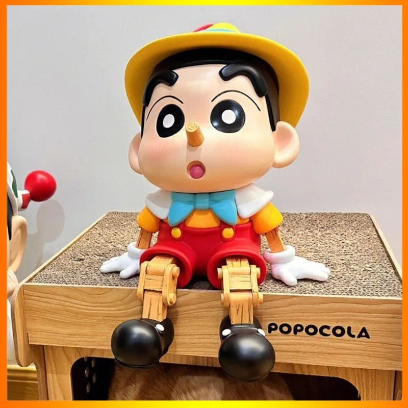 

Gk Puppet Crayon Shin-Chan Cosplay Pinocchio Series Blockhead Anime Action Figures Model Ornament Peripherals Birthday Gifts