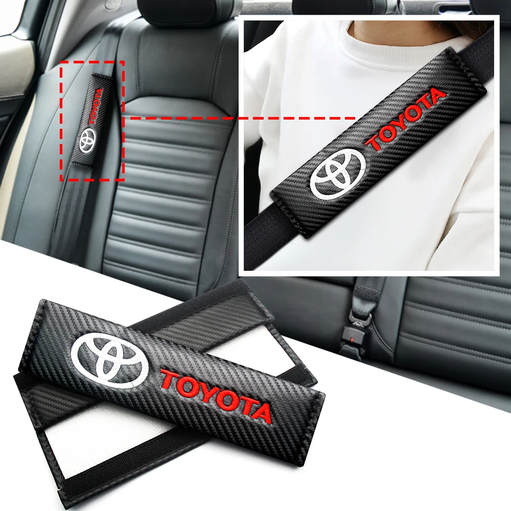 2pcs Car Carbon Fiber Leather Cover Seat Belt Pad Shoulder Protector Accessories For Toyota Camry 40 Rav4 Mark Jzx90 Auris Yaris
2pcs Car Carbon Fiber Leather Cover Seat Belt Pad Shoulder Protector Accessories For Toyota Camry 40 Rav4 Mark Jzx90 Auris Yaris