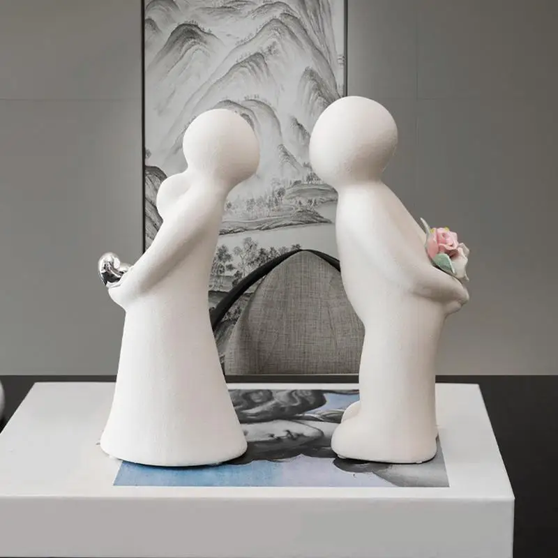 Couple Figures Romantic Figurine Sculptures Decorative Ornament for Couple Abstract Figure Anniversary Wedding Keepsake Gift
Couple Figures Romantic Figurine Sculptures Decorative Ornament for Couple Abstract Figure Anniversary Wedding Keepsake Gift
