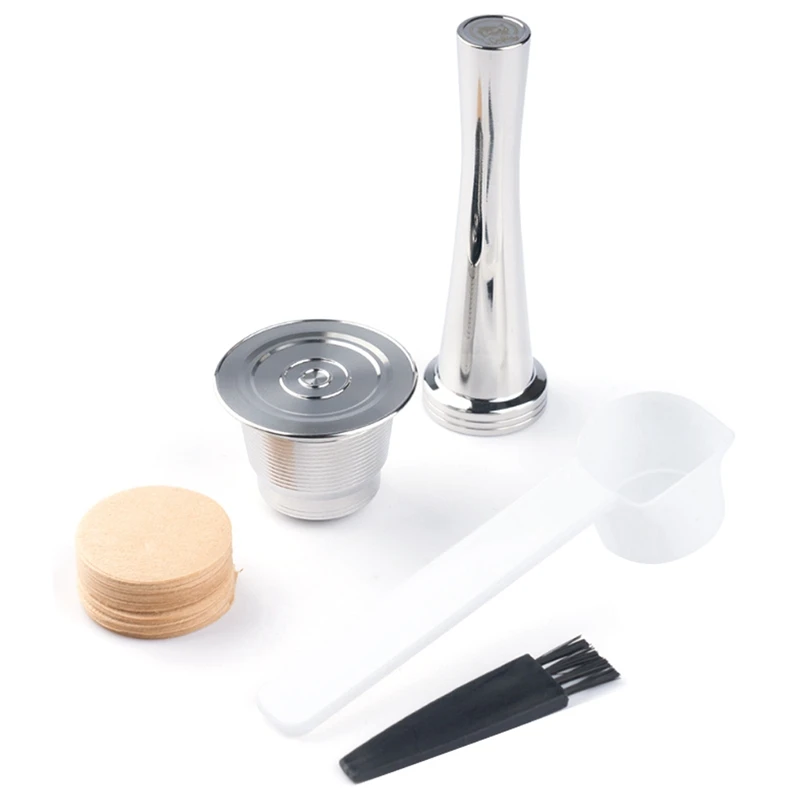 Refillable and Recyclable Coffee Filter Stainless Steel Coffee Capsule Filter Paper Pressing Hammer for Easy Cleaning
Refillable and Recyclable Coffee Filter Stainless Steel Coffee Capsule Filter Paper Pressing Hammer for Easy Cleaning