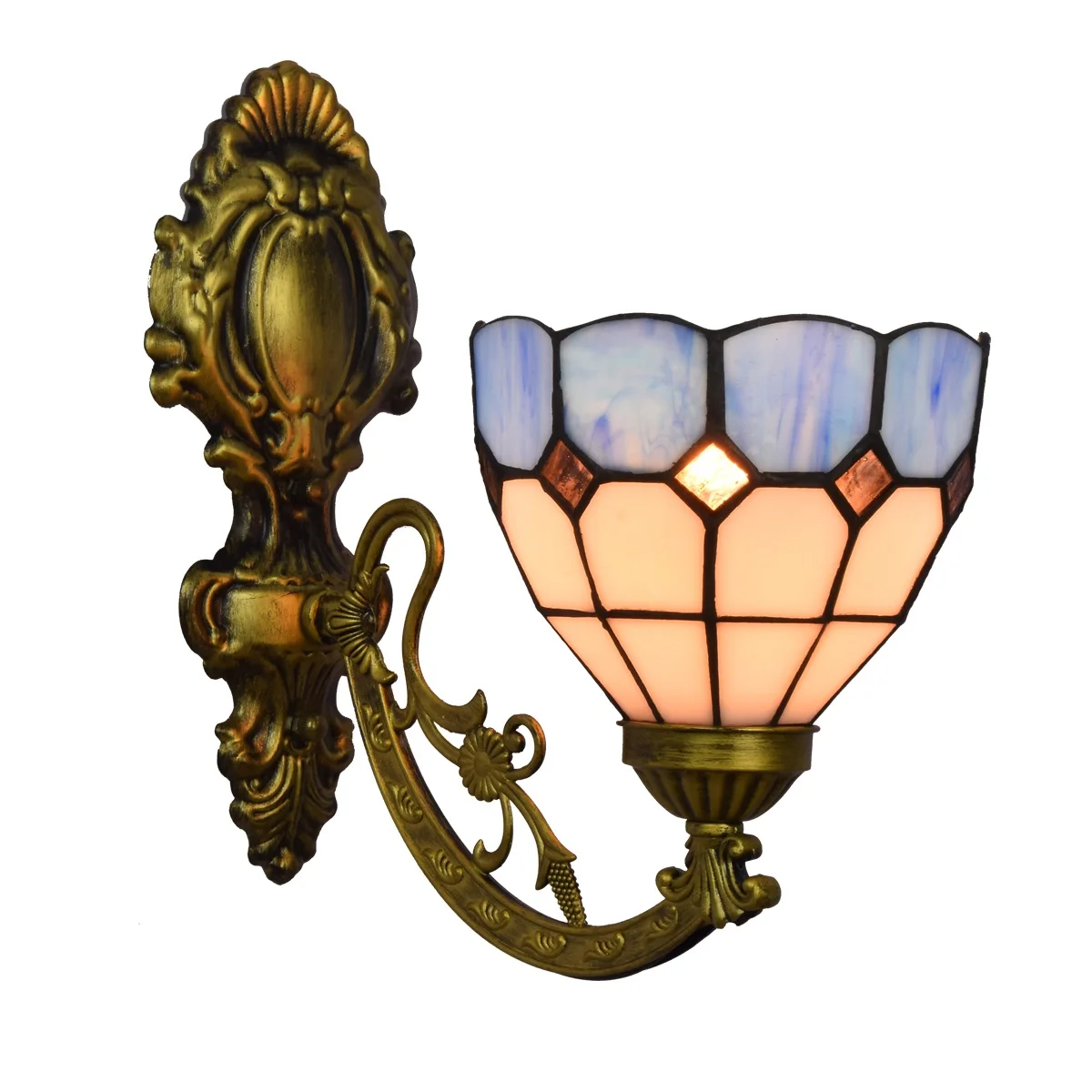 6 " British stained glass retro mirror headlights simple garden bedside wall lamp aisle Mediterranean single head glass wall
6 " British stained glass retro mirror headlights simple garden bedside wall lamp aisle Mediterranean single head glass wall