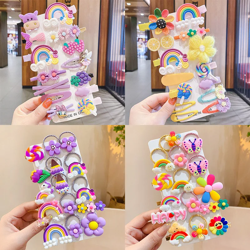 14PCS Girls Cute Hair Clip Rainbow Fruit Cartoon Hair Bands Lovely Hair Accessories Headwear Hairpins Headdress Barrettes
14PCS Girls Cute Hair Clip Rainbow Fruit Cartoon Hair Bands Lovely Hair Accessories Headwear Hairpins Headdress Barrettes