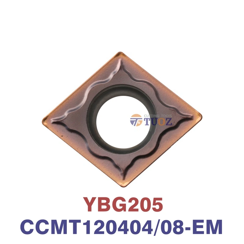 Original CCMT120408-EM CCMT120404-EM YBG205 Lathe Cutter Carbide Insert CCMT 120404 120408 EM 1204 for Stainless Steel
Original CCMT120408-EM CCMT120404-EM YBG205 Lathe Cutter Carbide Insert CCMT 120404 120408 EM 1204 for Stainless Steel