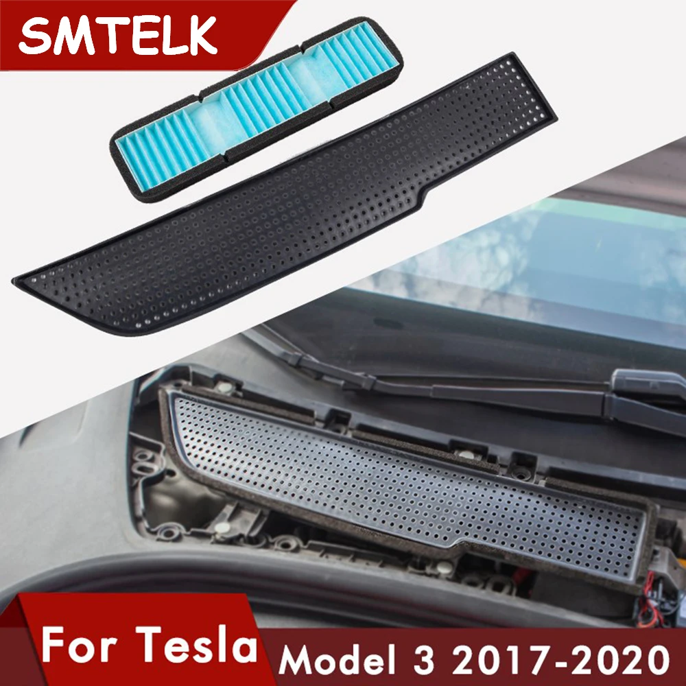

2020 Car Air Flow Vent Cover Trim Auto For Tesla Model 3 Air Filter Accessories Anti-Blocking Model3 Intake Protection Three