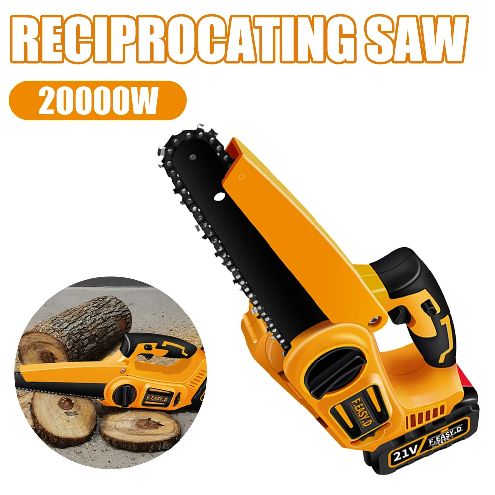 21V 8 Inch Brushless Mini Chainsaw Handheld Electric Cordless Chain Saw Rechargeable Chainsaw For Wood Cutting Tree Pruning
21V 8 Inch Brushless Mini Chainsaw Handheld Electric Cordless Chain Saw Rechargeable Chainsaw For Wood Cutting Tree Pruning