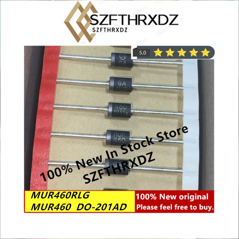 100% Новый оригинальный выпрямитель MUR460RLG DO-201AD MUR460 DO201AD 600V 4A UltraFast
100% Новый оригинальный выпрямитель MUR460RLG DO-201AD MUR460 DO201AD 600V 4A UltraFast