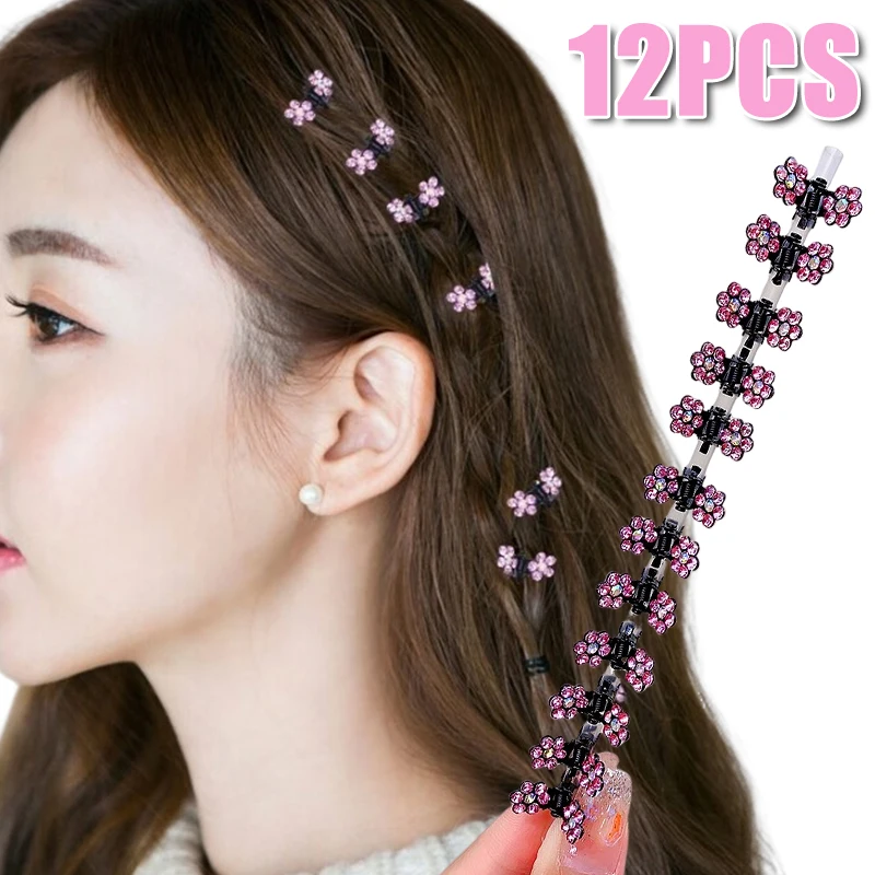 12pcs/lot Mini Rhinestone Flower Hair Clip for Women Girls Colorful No-Slip Metal Hair Claws Fashion Female Headwear Accessories
12pcs/lot Mini Rhinestone Flower Hair Clip for Women Girls Colorful No-Slip Metal Hair Claws Fashion Female Headwear Accessories