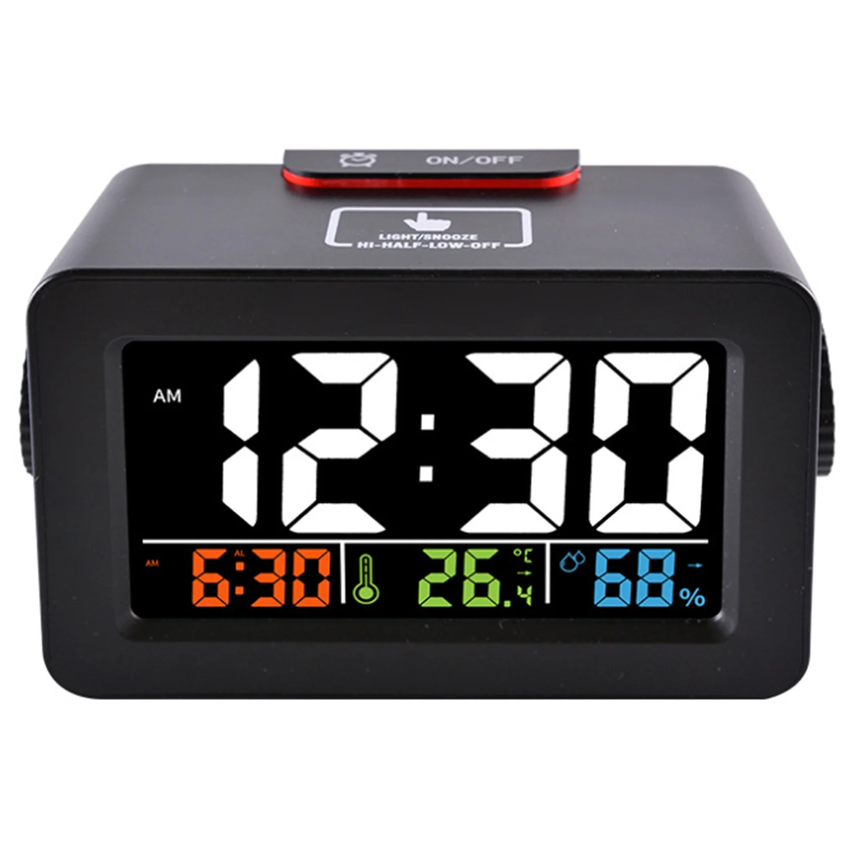 Color Lcd Digital Smart Alarm,Clock with Outdoor and Indoor Temperature Hygrometer,Humidity Clock Wake Up, Black
Color Lcd Digital Smart Alarm,Clock with Outdoor and Indoor Temperature Hygrometer,Humidity Clock Wake Up, Black