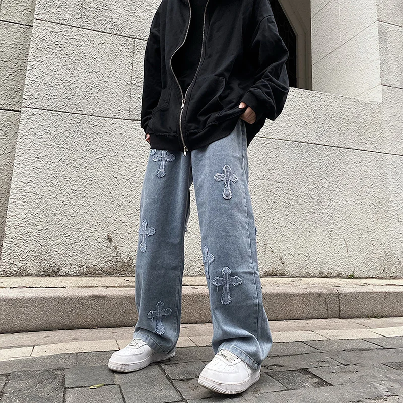 Y2K Street Fashion Jeans Men's Denim Loose Pants Jeans Long Pants Women's Loose Hip Hop Street Dress Large Korean Wide Leg Pants
Y2K Street Fashion Jeans Men's Denim Loose Pants Jeans Long Pants Women's Loose Hip Hop Street Dress Large Korean Wide Leg Pants