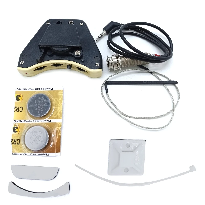 Новый комплект звукоснимателей для акустической гитары, портативное укулеле, бас, магнитный музыкальный преобразователь для с регулировкой громкости тона 
Новый комплект звукоснимателей для акустической гитары, портативное укулеле, бас, магнитный музыкальный преобразователь для с регулировкой громкости тона