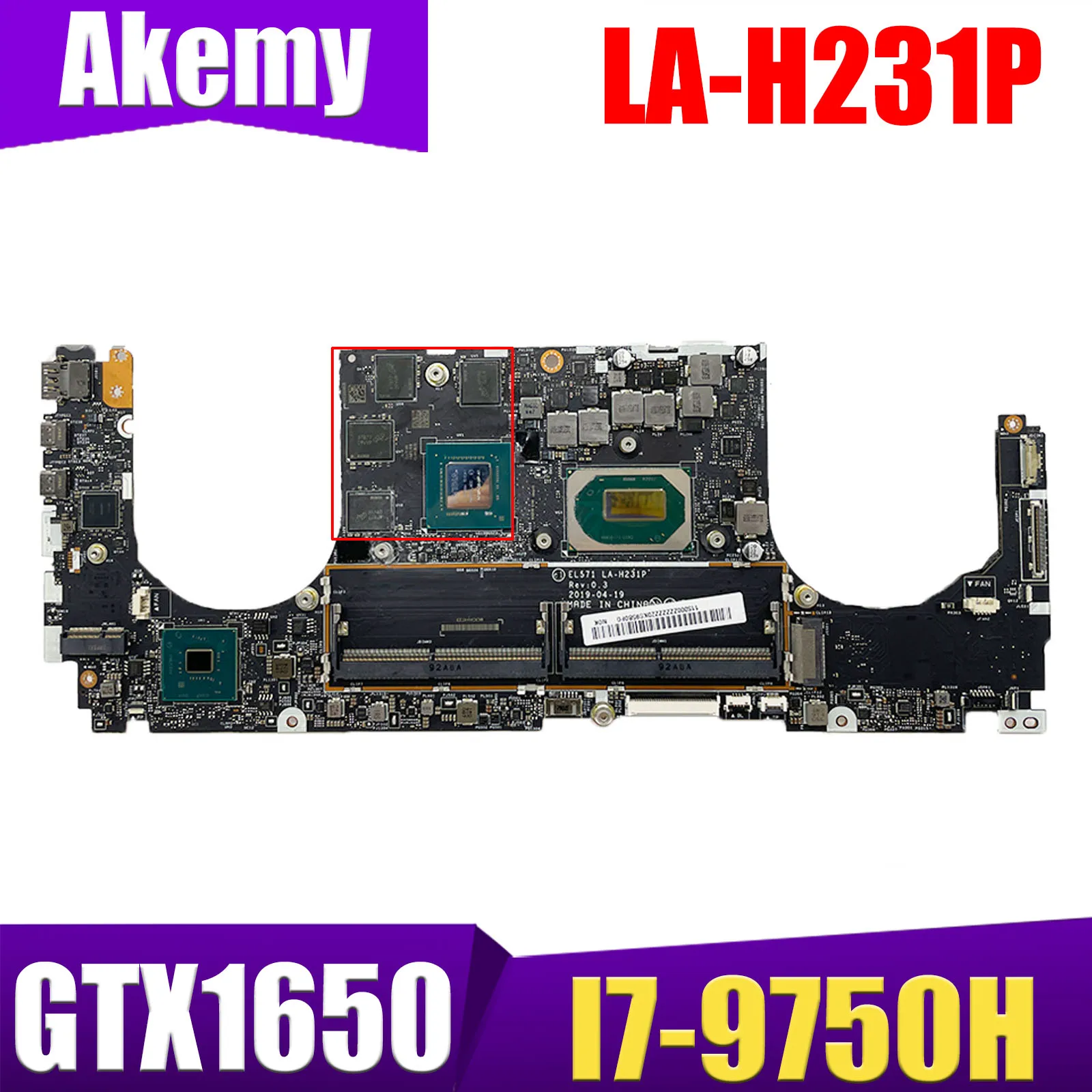 EL571 LA-H231P 5B20S43052 For Lenovo Yoga S740-15IRH Laptop Motherboard GTX 1650 4G SRF6U I7-9750H CPU
EL571 LA-H231P 5B20S43052 For Lenovo Yoga S740-15IRH Laptop Motherboard GTX 1650 4G SRF6U I7-9750H CPU