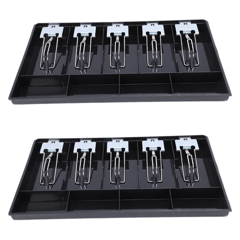2X 5-Grid Money Cash Coin Register Insert Tray Replacement Cashier Drawer Storage Register Tray Box Classify Store
2X 5-Grid Money Cash Coin Register Insert Tray Replacement Cashier Drawer Storage Register Tray Box Classify Store
