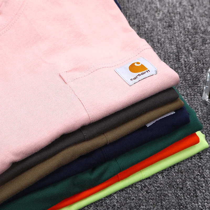 Мужская футболка Carhartt WIP с коротким рукавом и карманом, облегающая свободная футболка унисекс
Мужская футболка Carhartt WIP с коротким рукавом и карманом, облегающая свободная футболка унисекс