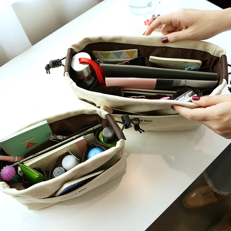 Make Up Organizer Canvas Insert Bag For Handbag Travel Inner Phone Purse Portable Cosmetic Case Fit Various Brand Bags
Make Up Organizer Canvas Insert Bag For Handbag Travel Inner Phone Purse Portable Cosmetic Case Fit Various Brand Bags