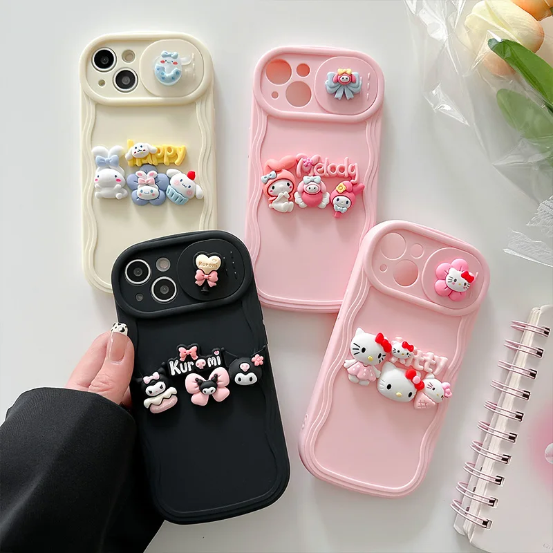 3D Three-Dimensional Sanrio Hello Kitty Kuromi My Melody Sliding Window Phone Cases For iPhone 14 13 12 11 Max Anti-fall Cover
3D Three-Dimensional Sanrio Hello Kitty Kuromi My Melody Sliding Window Phone Cases For iPhone 14 13 12 11 Max Anti-fall Cover