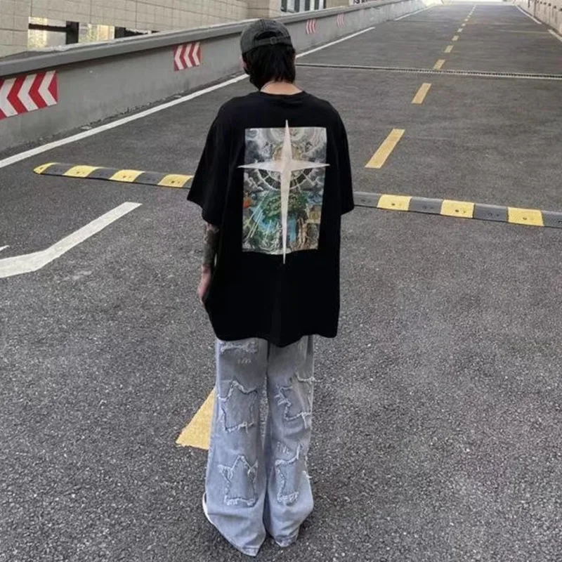Hara Juku Art Western Style Oversize Mens T-shirt Summer Cool Unisex Hip Hop Funny Printed Tshirt Casual T Shirt Streetwear Top
Hara Juku Art Western Style Oversize Mens T-shirt Summer Cool Unisex Hip Hop Funny Printed Tshirt Casual T Shirt Streetwear Top
