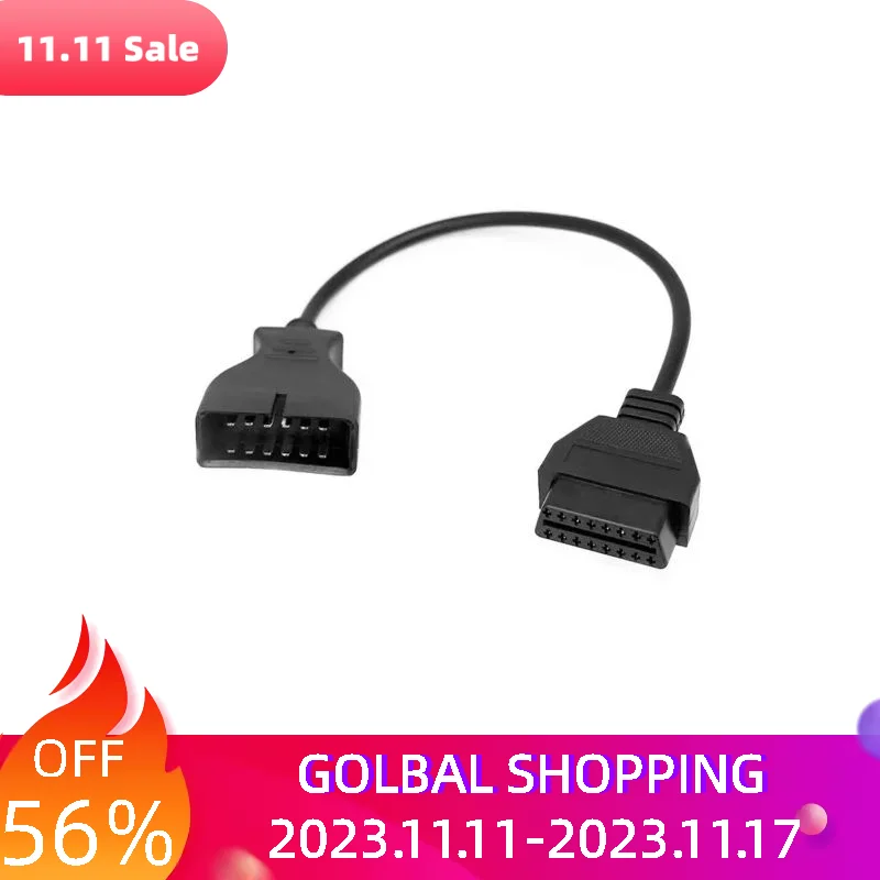 Black Connecting Car Tools 12PIN To 16PIN Practical Diagnostic Cable Repairing Durable OBD1 Testing For GM
Black Connecting Car Tools 12PIN To 16PIN Practical Diagnostic Cable Repairing Durable OBD1 Testing For GM