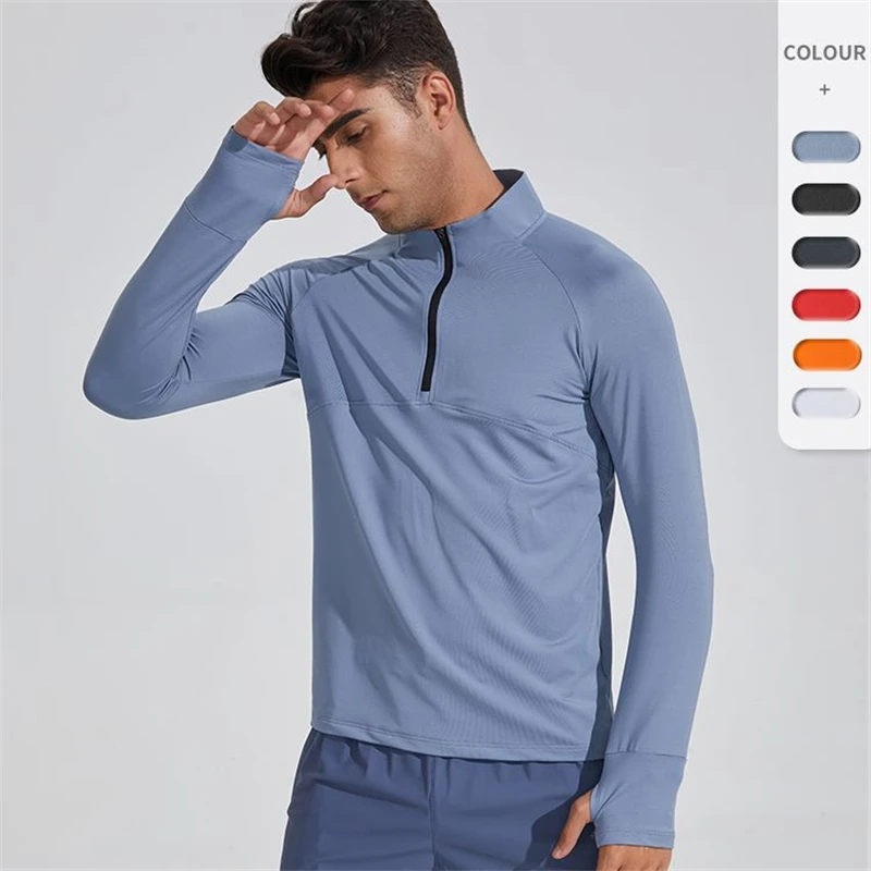 Men's Running Training T Shirts Quick Dry Stand Collar Zipper Long Sleeve Tops Outdoor Sports Clothing Male Fitness Skinny Tees
Men's Running Training T Shirts Quick Dry Stand Collar Zipper Long Sleeve Tops Outdoor Sports Clothing Male Fitness Skinny Tees