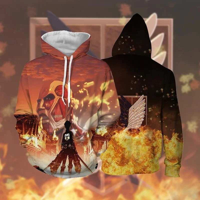 Anime Attack on Titan Hoodie Men Clothing 3D Manga Shingeki No Kyojin Printed New in Hoodies Women Harajuku Fashion y2k Pullover
Anime Attack on Titan Hoodie Men Clothing 3D Manga Shingeki No Kyojin Printed New in Hoodies Women Harajuku Fashion y2k Pullover