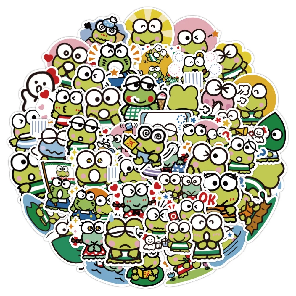 60pcs Cartoon Big-eyed Frog Stickers Cute Frog Graffiti Emoticon Stickers Student Children Decoration Small Stickers
60pcs Cartoon Big-eyed Frog Stickers Cute Frog Graffiti Emoticon Stickers Student Children Decoration Small Stickers