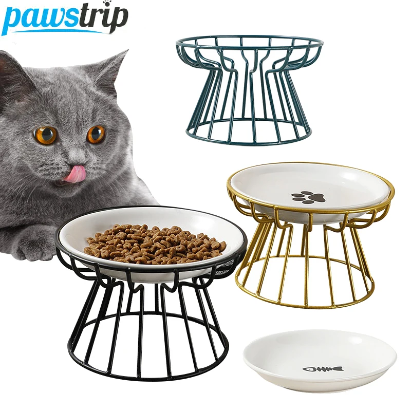 Ceramic Raised Cat Bowl Cat Lift Bowl with Metal Stand Pet Bowls for Small Dogs and Cats Food Water Treats Puppy Feeding Bowl
Ceramic Raised Cat Bowl Cat Lift Bowl with Metal Stand Pet Bowls for Small Dogs and Cats Food Water Treats Puppy Feeding Bowl