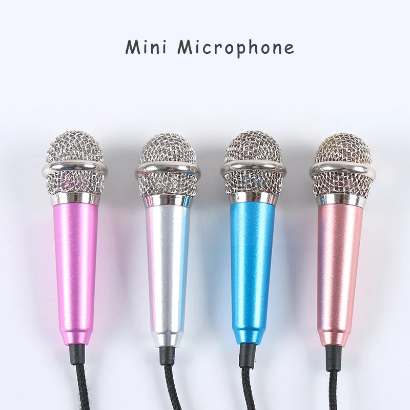 

Портативный мини-стереомикрофон 3,5 мм для студии KTV, караоке, мини-микрофон для смартфона, ноутбука, настольного ПК, Портативный Аудио Микроф...