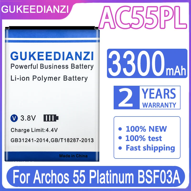 Cell Mobile Phone 3300mAh Battery For Archos 55 Platinum AC55PL BSF03A Batteries Phone Smart Replacement Batteria + Tracking
Cell Mobile Phone 3300mAh Battery For Archos 55 Platinum AC55PL BSF03A Batteries Phone Smart Replacement Batteria + Tracking