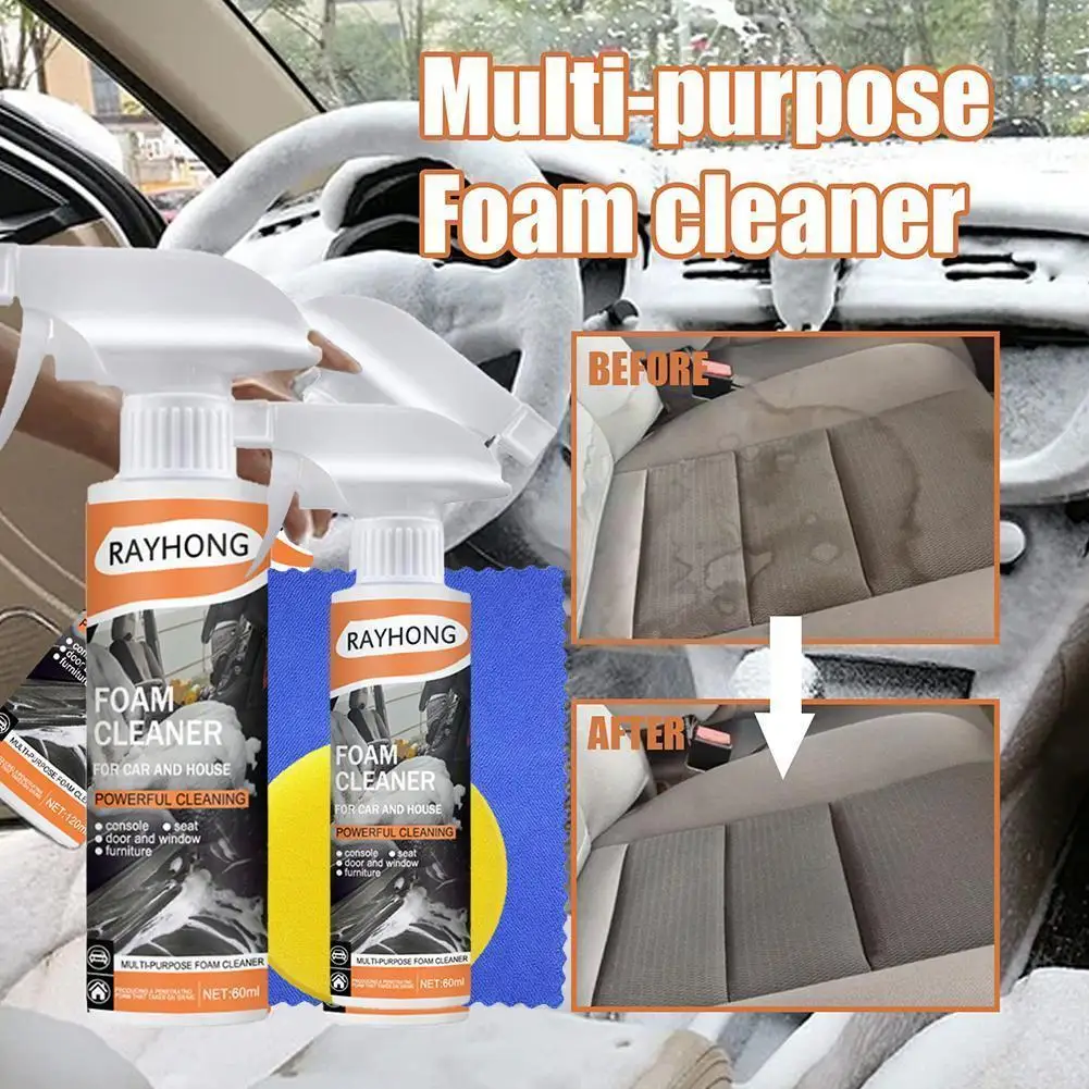 60ml Car Interior Cleaning Agent Car Seat Leather Fabric Tool Cleaner Foam Dash Auto Cleaner Cleaning Ceiling Car Cleaning V8S4
60ml Car Interior Cleaning Agent Car Seat Leather Fabric Tool Cleaner Foam Dash Auto Cleaner Cleaning Ceiling Car Cleaning V8S4