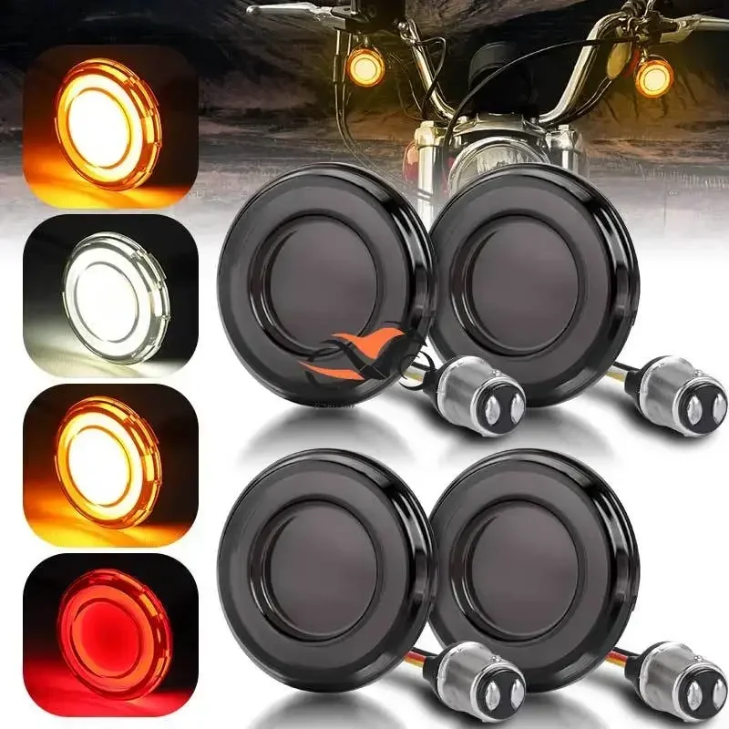 Motorcycle Front 1157 LED Turn Signal Light Bullet Style DRL Indicator Lamp brake light For Sportster Dyna Touring Softail 12V
Motorcycle Front 1157 LED Turn Signal Light Bullet Style DRL Indicator Lamp brake light For Sportster Dyna Touring Softail 12V