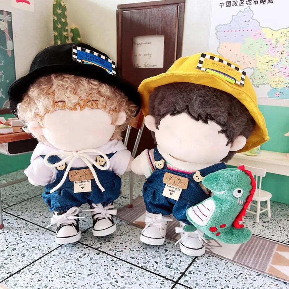 Cartoon Trousers Children's Toys DIY Doll Suspender Pants Cotton Clothing 20cm Doll Clothes Fisherman Hat 
Cartoon Trousers Children's Toys DIY Doll Suspender Pants Cotton Clothing 20cm Doll Clothes Fisherman Hat