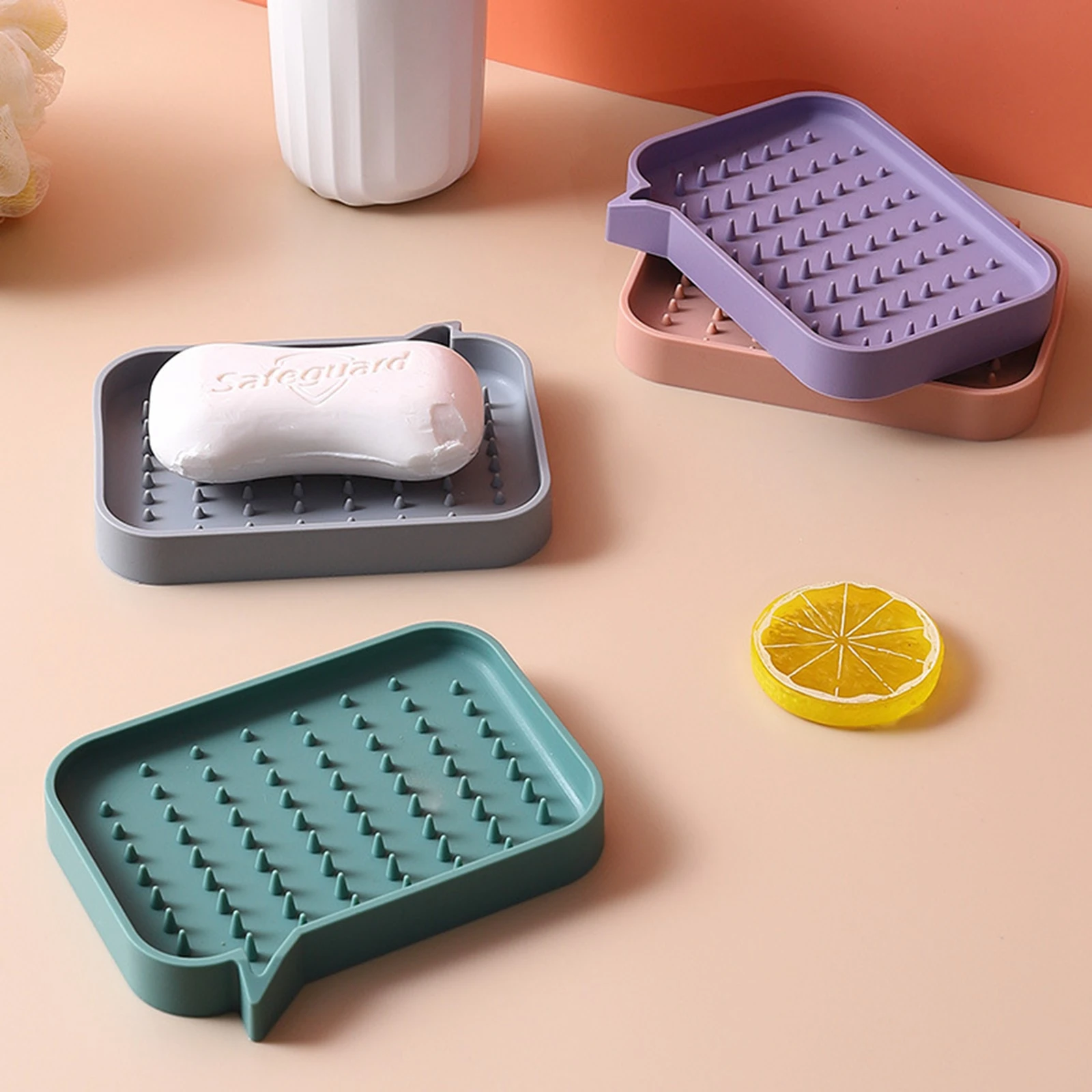 Soap Box Multi-Functional Household Solid Color Silicone Anti-Skid Soap Holder, Non-Slip Drain Soap Box
Soap Box Multi-Functional Household Solid Color Silicone Anti-Skid Soap Holder, Non-Slip Drain Soap Box