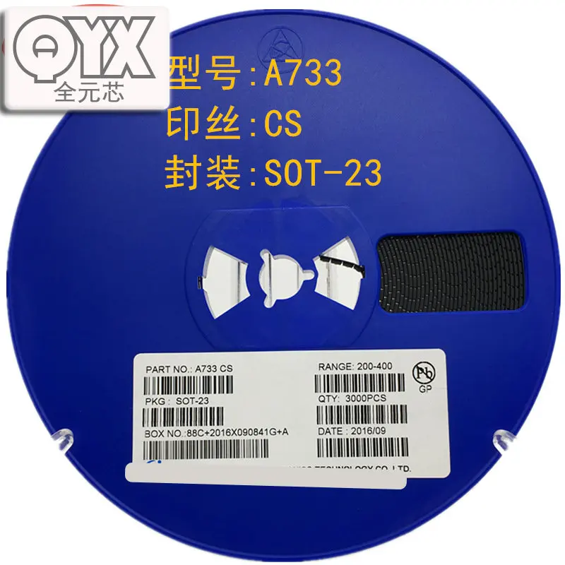 1000 шт./лот A733 SILKSCREEN CS SOT-23 PNP сигнальный транзистор SMD Триод 2SA733
1000 шт./лот A733 SILKSCREEN CS SOT-23 PNP сигнальный транзистор SMD Триод 2SA733