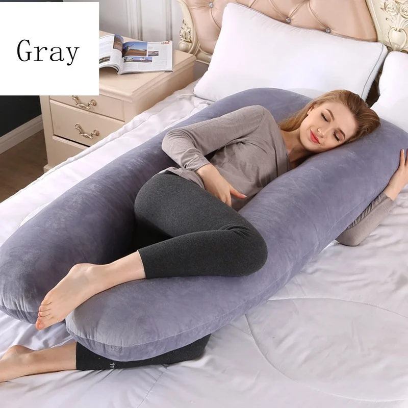 Pregnant Woman Sleep Support Pillow Crystal Velvet Pillowcase U-shaped Pillow Pregnant Woman Pregnancy Pillow Side Lying Pillow
Pregnant Woman Sleep Support Pillow Crystal Velvet Pillowcase U-shaped Pillow Pregnant Woman Pregnancy Pillow Side Lying Pillow