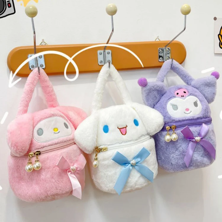Anime Sanrio Bag Kawaii Kuromi Cinnamoroll My Melody Plush Handbag Cosmetic Bag Hello Kitty Travel Storage Bag Christmas Gifts
Anime Sanrio Bag Kawaii Kuromi Cinnamoroll My Melody Plush Handbag Cosmetic Bag Hello Kitty Travel Storage Bag Christmas Gifts