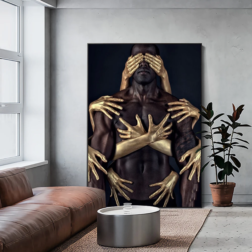 Abstract African Male Black Nude Wall Art Painting Canvas Painting Abstract Wall Art Inspirational Picture Living Room Home Deco
Abstract African Male Black Nude Wall Art Painting Canvas Painting Abstract Wall Art Inspirational Picture Living Room Home Deco