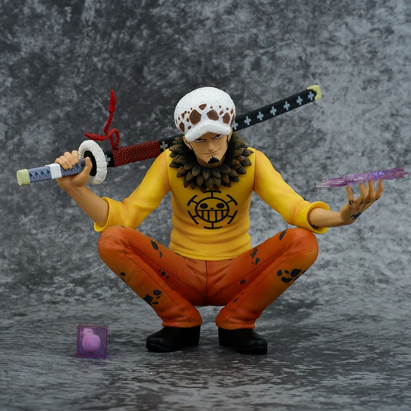 14CM Anime ONE PIECE Luffy Trafalgar D Water Law Squatting figure PVC Model toys doll Collectible Ornaments Gifts
14CM Anime ONE PIECE Luffy Trafalgar D Water Law Squatting figure PVC Model toys doll Collectible Ornaments Gifts