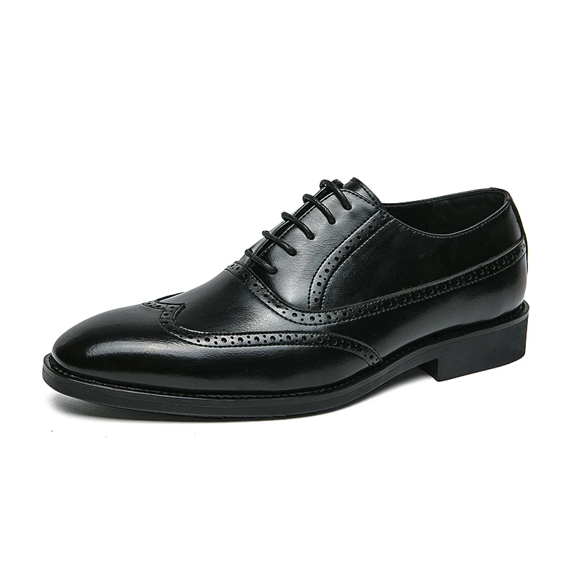 

Designer Brand Men's Genuine Leather Shoes Brogue Shoes Banquet Formal Shoes Men's Business Shoes Conference Work Shoes