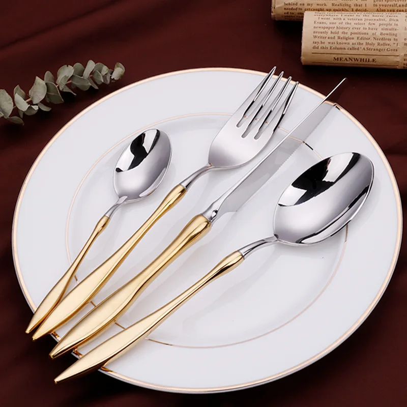 Golden Steak Knife Knife Fork Spoon 304 Stainless Steel Creative Western Restaurant Hotel Tableware Set Kitchen Supplies
Golden Steak Knife Knife Fork Spoon 304 Stainless Steel Creative Western Restaurant Hotel Tableware Set Kitchen Supplies