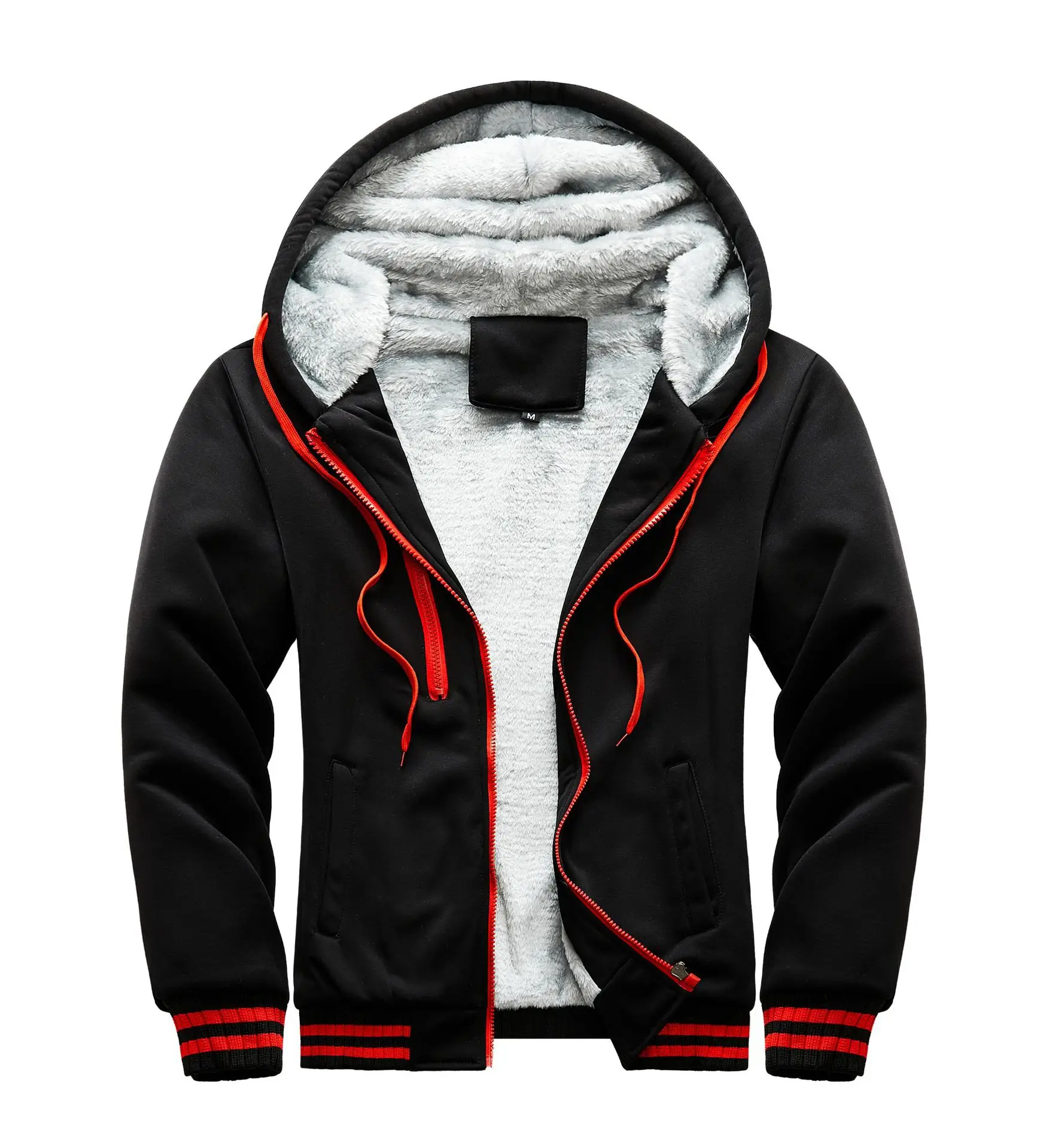 Autumn and winter patchwork thick hooded sweater for teenagers, men's cardigan, plush warm hoodie
Autumn and winter patchwork thick hooded sweater for teenagers, men's cardigan, plush warm hoodie